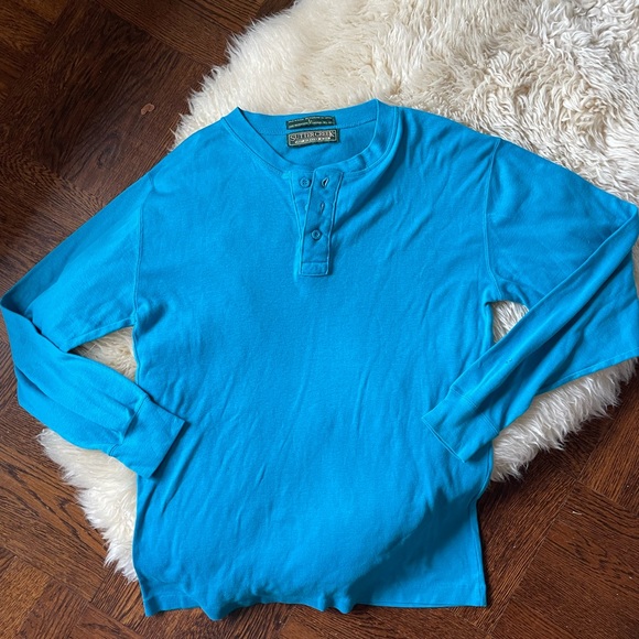 80s vintage Levi Strauss Sutter Creek long sleeved henley soft single stitch - Picture 1 of 6